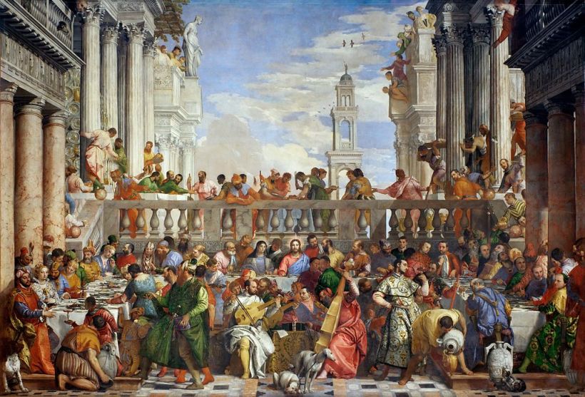 The Wedding Feast at Cana, Paolo Veronese (1563), Oil on Canvas, Louvre, Paris. 