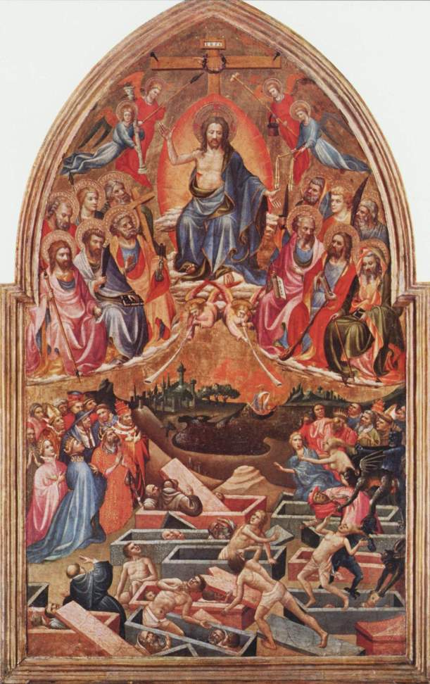 The Last Judgment, The Master of the Bambino Vispo, c. 1422,  Alte Pinakothek, Munich, Germany.