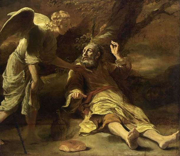 Elijah fed by an angel, Ferdinand Bol, 1660-1663, Private collection, New York.