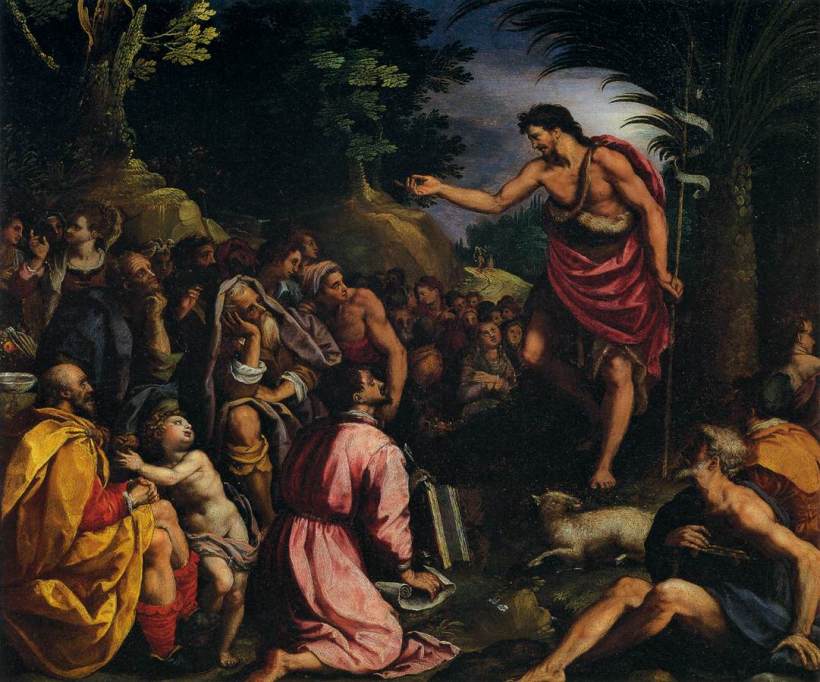 Preaching of John the Baptist-Alessandro Allori