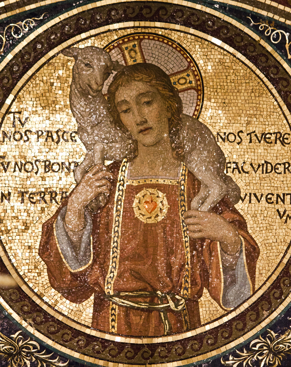 San Lorenzo Fuori Le Mura Good Shepherd Mosaic-600px